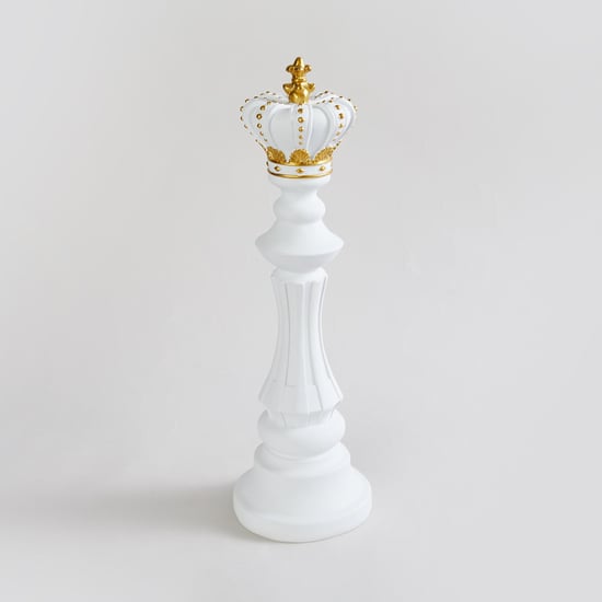Rivoli Polyresin Chess King Table Accent