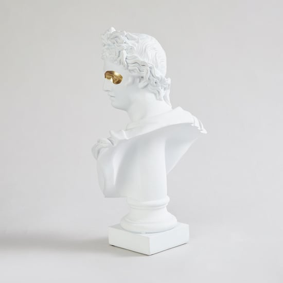Rivoli Polyresin Roman Bust Table Accent