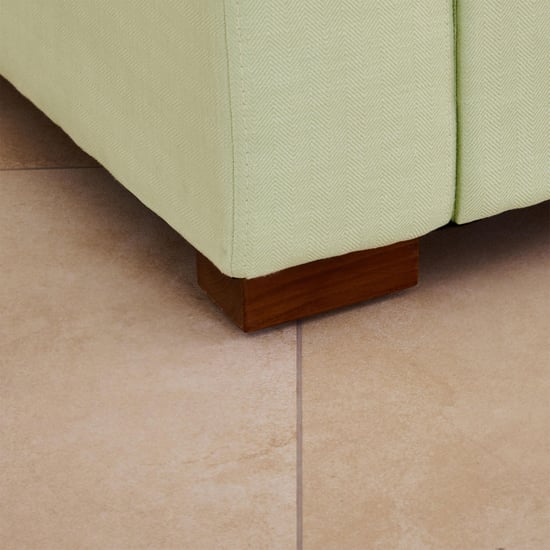 Cane Connection Fabric 3+2 Seater Sofa Set with Cushions - Green