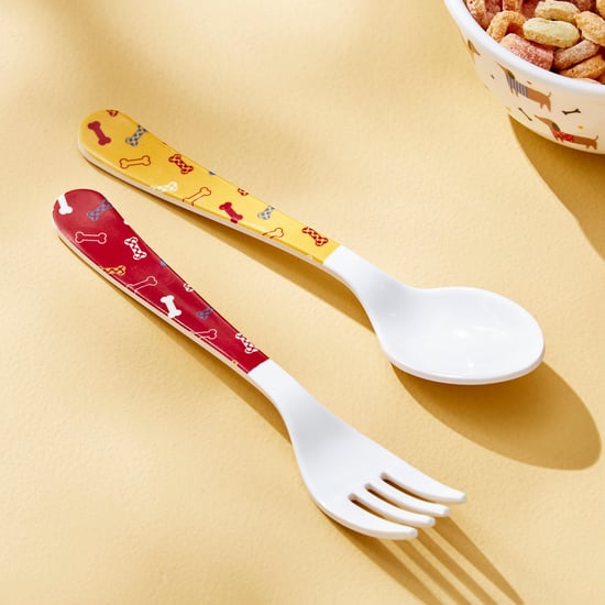 Glee Kids Melamine Printed Spoon and Fork Set