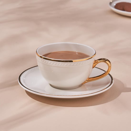 Marshmallow Porcelain Cup and Saucer - 200ml