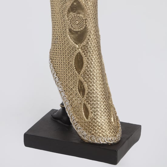 Jaguar Polyresin Standing African Woman Figurine