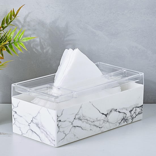 Orion Polystyrene Tissue Box - 25x12.5x10cm