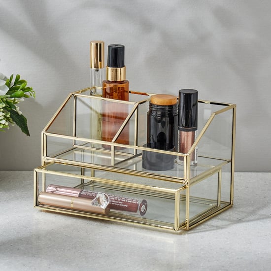 Orion Tribeca Glass Cosmetic Organiser with Drawer