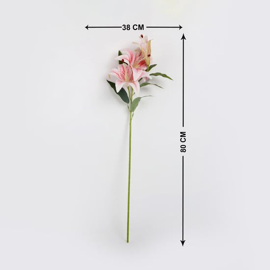Botanical Artificial Tiger Lily Flower Stick - 80cm | Pink