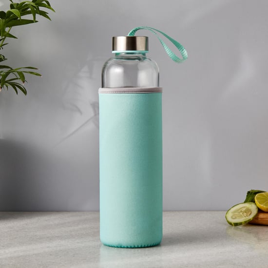 Pacific Favola Glass Water Bottle with Pouch - 600ml