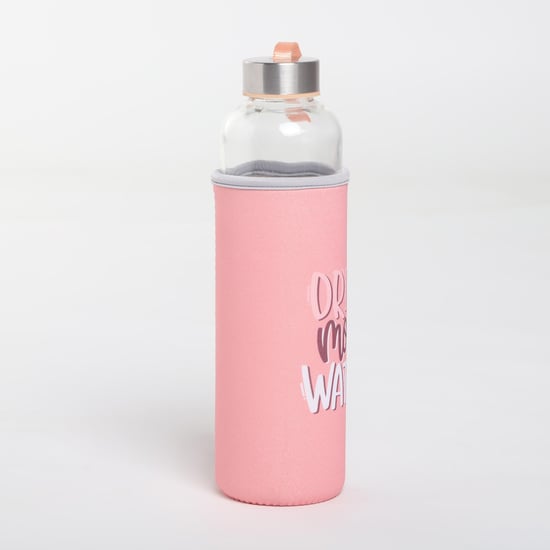Pacific Favola Glass Water Bottle with Pouch - 600ml