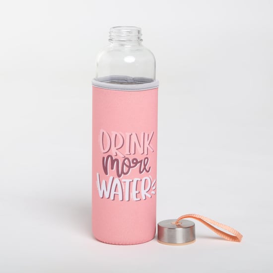 Pacific Favola Glass Water Bottle with Pouch - 600ml