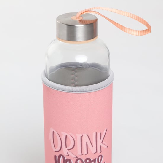 Pacific Favola Glass Water Bottle with Pouch - 600ml