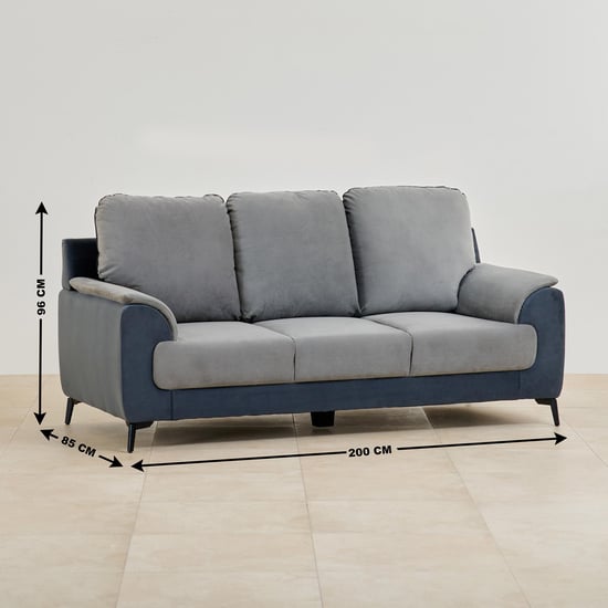 Polaris Fabric 3+2+2 Seater Sofa Set - Grey
