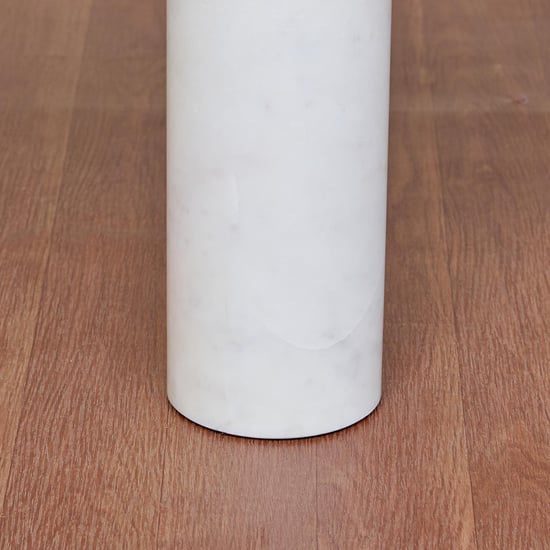 Akira Marble Top End Table - White