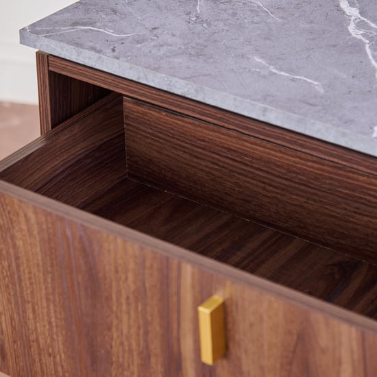 Roger 15 Pairs Shoe Cabinet with Drawer - Brown