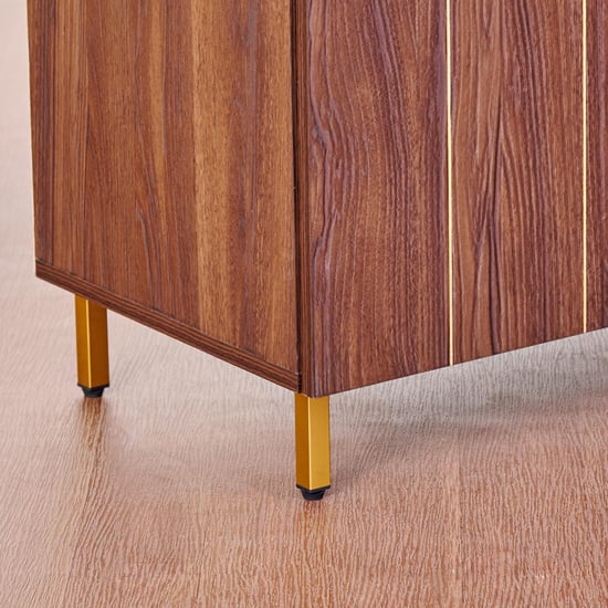 Roger 15 Pairs Shoe Cabinet with Drawer - Brown