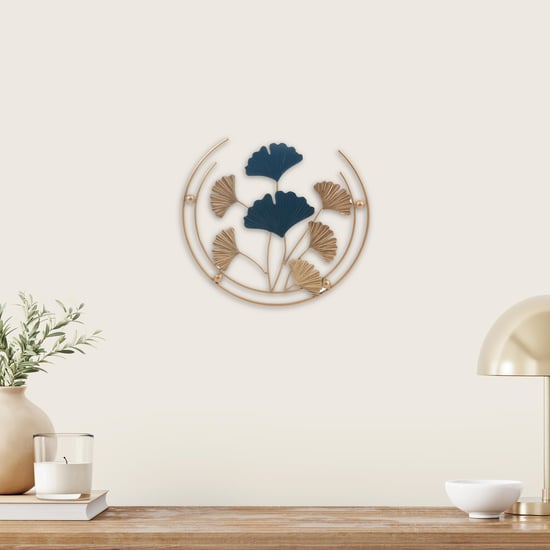 Iliano Ginko Leaf Round Wall Accent