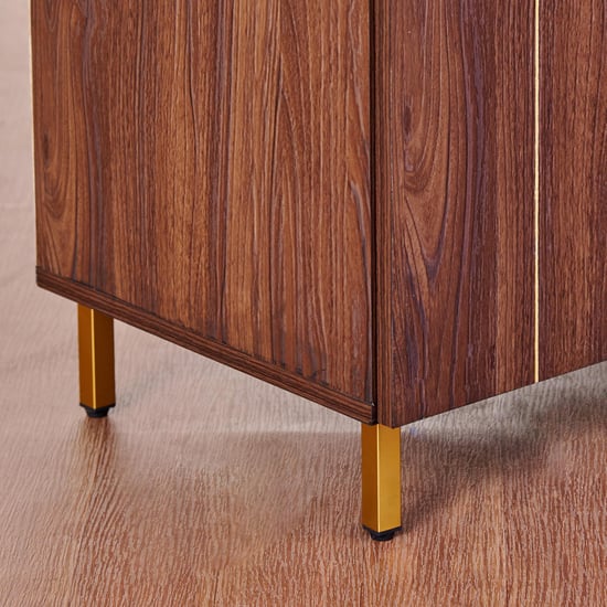 Roger 21 Pairs Shoe Cabinet with Drawer - Brown