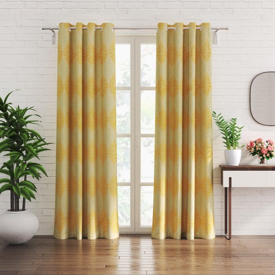 Sketch Set of 2 Printed Light Filtering Door Curtains
