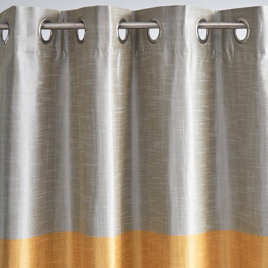 Contempo Set of 2 Colourblock Room Darkening Door Curtains