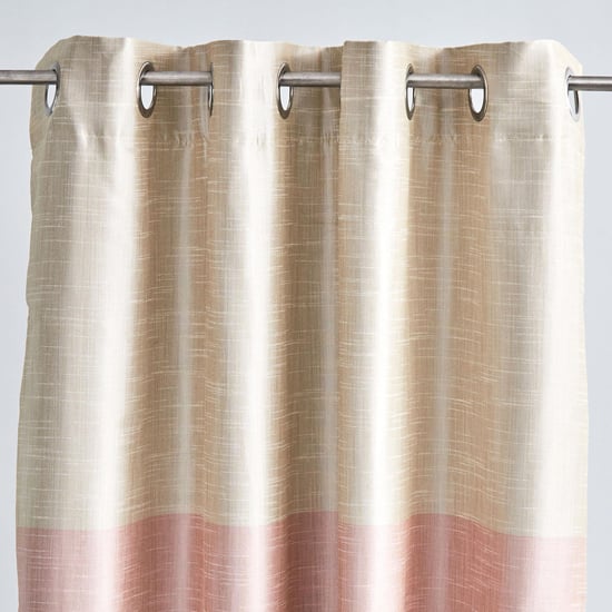 Contempo Set of 2 Colourblock Room Darkening Door Curtains
