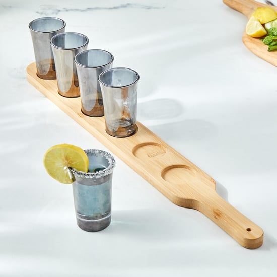 Chef Special Seong Set of 6 Shot Glasses with Bamboo Tray - 45ml