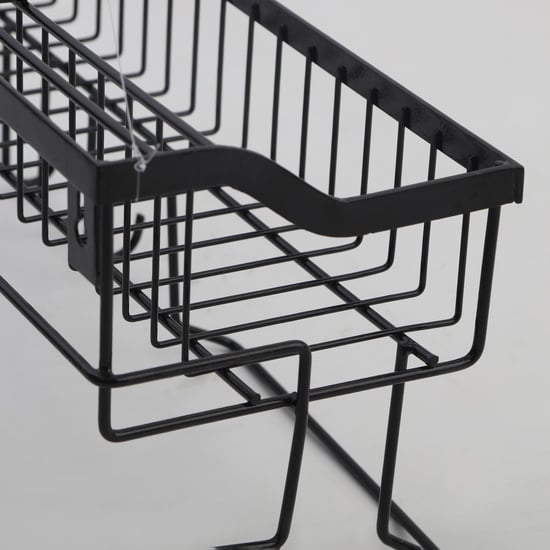 Chef Special Metal Wall Mounted Kitchen Rack | Black | Metal