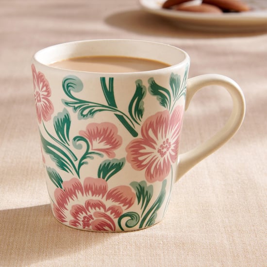 Mohar Stoneware Printed Coffee Mug - 320ml