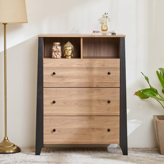 Helios Amberly Chest of 3 Drawers - Brown