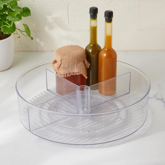 Orion Frisker Lazy Susan Fridge Organizer with Partition