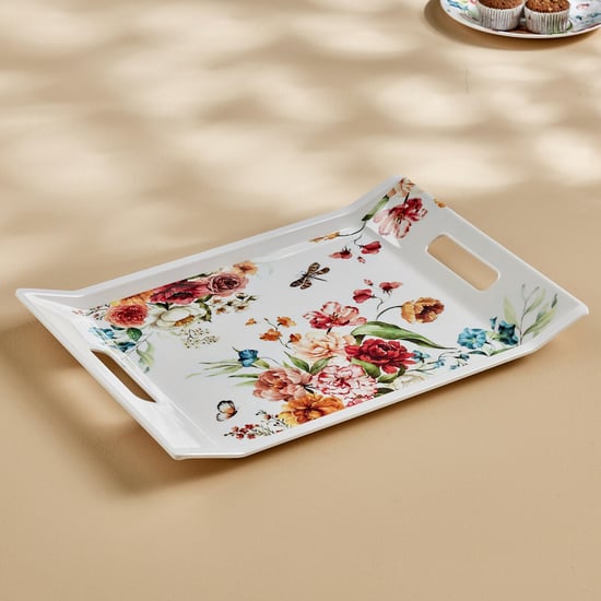 Meadows Theme Melamine Serving Tray - 38x26cm