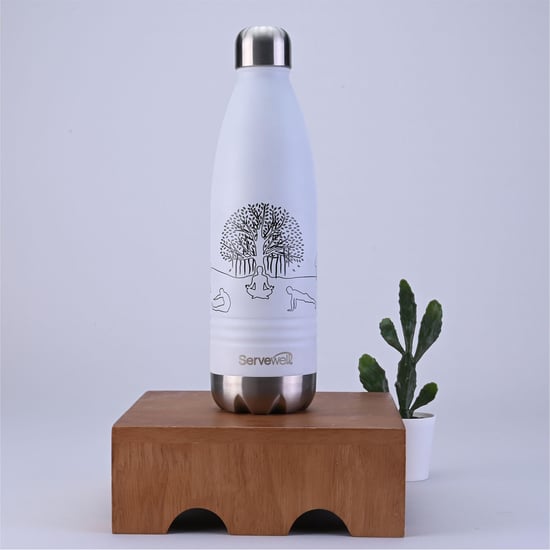 SERVEWELL Hydration Stainless Steel Vacuum Water Bottle - 1L