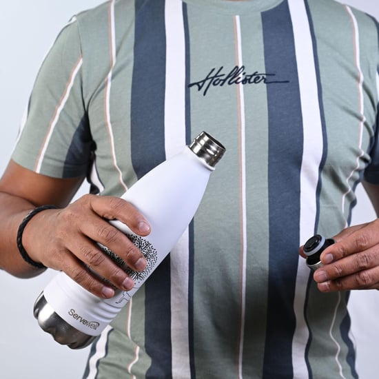 SERVEWELL Hydration Stainless Steel Vacuum Water Bottle - 1L