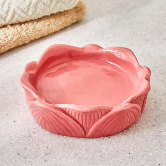 Corsica Ceramic Floral Soap Dish