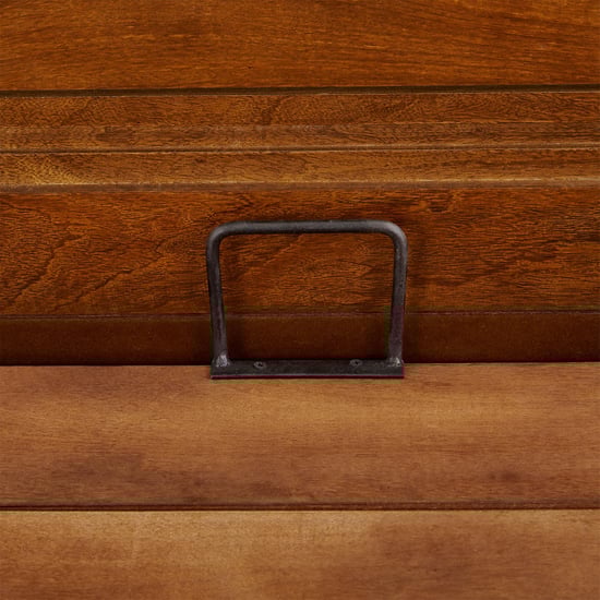 Adana Ziva Queen Bed with Hydraulic Storage - Brown