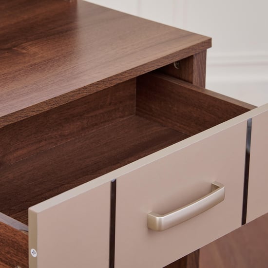 Leon Dresser Mirror with Drawer - Brown