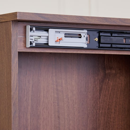 Leon Dresser Mirror with Drawer - Brown