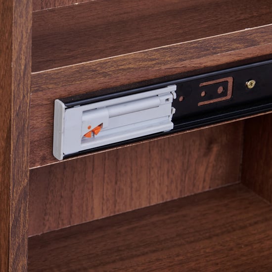 Leon Dresser Mirror with Drawer - Brown