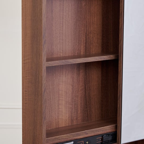 Leon Dresser Mirror with Drawer - Brown