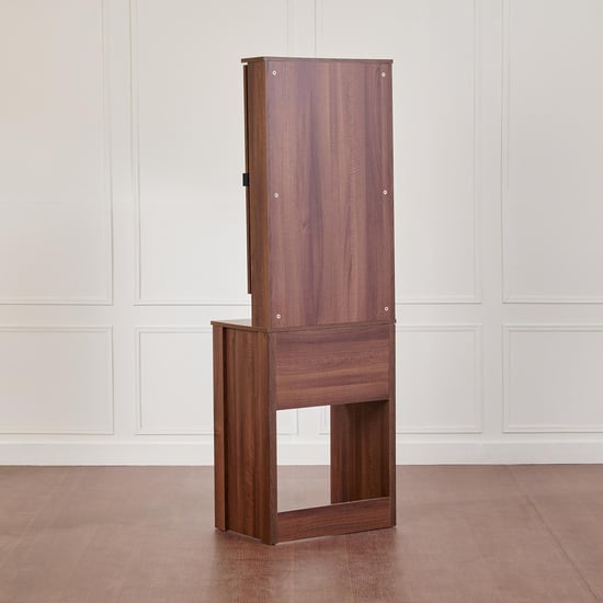 Leon Dresser Mirror with Drawer - Brown