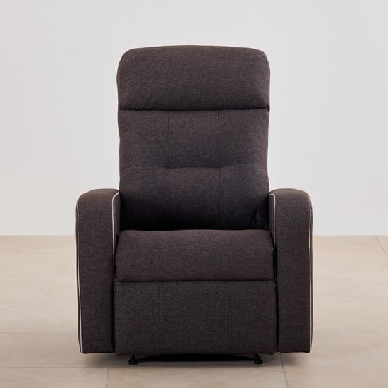 Helios Toledo Fabric 1-Seater Recliner - Brown