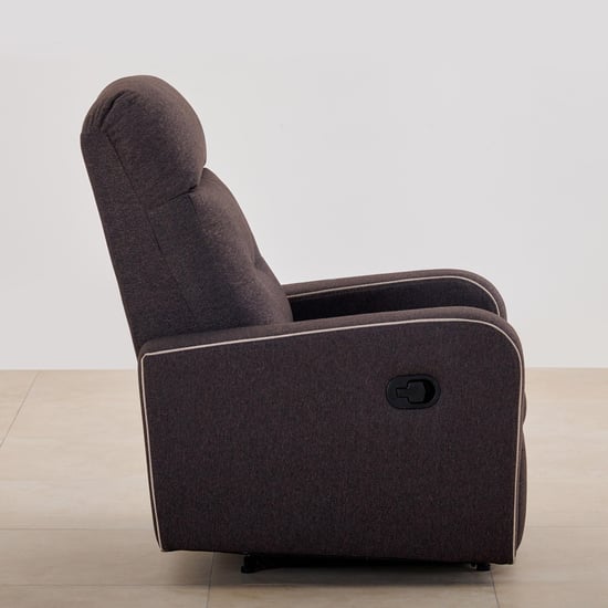Helios Toledo Fabric 1-Seater Recliner - Brown