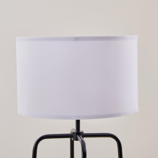 Fluorescence Glint Metal Floor Lamp with Shelves