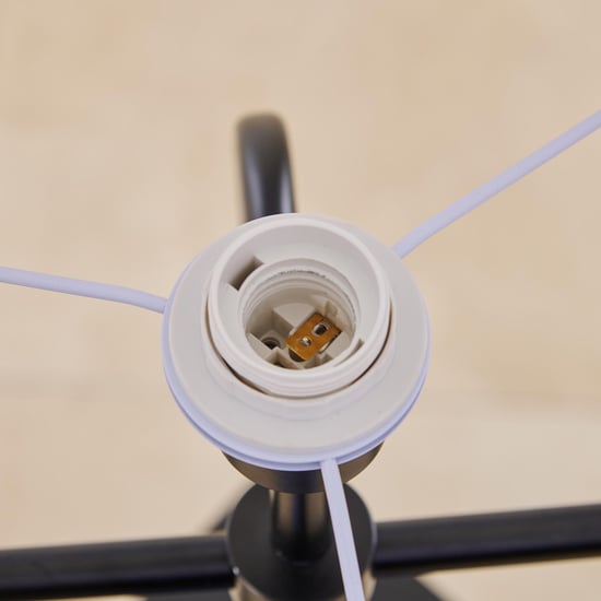 Fluorescence Glint Metal Floor Lamp with Shelves