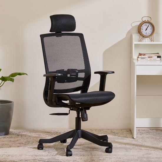 Kepler Mesh High Back Office Chair - Black