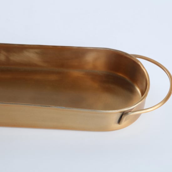 Gloria Set of 3 Metal Planters with Tray