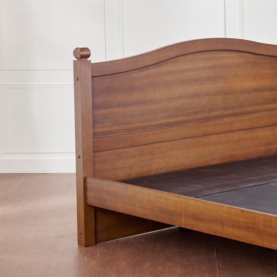 Cleopatra Solid Wood King Bed - Brown