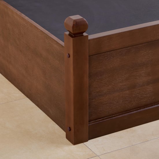 My Bed Cleopatra Solid Wood King Bed with Hydraulic Storage - Brown