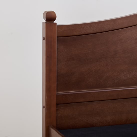 My Bed Cleopatra Solid Wood King Bed with Hydraulic Storage - Brown