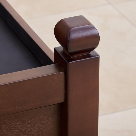 My Bed Cleopatra Solid Wood King Bed with Hydraulic Storage - Brown