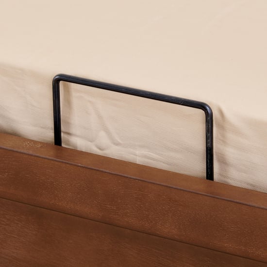 My Bed Cleopatra Solid Wood King Bed with Hydraulic Storage - Brown