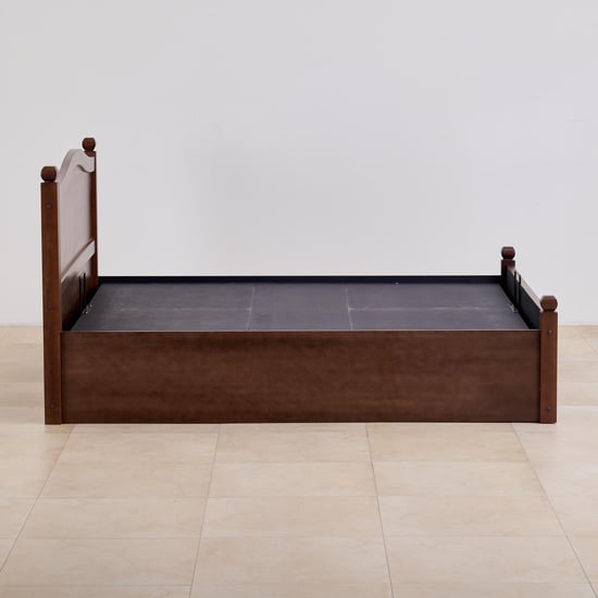 My Bed Cleopatra Solid Wood King Bed with Hydraulic Storage - Brown