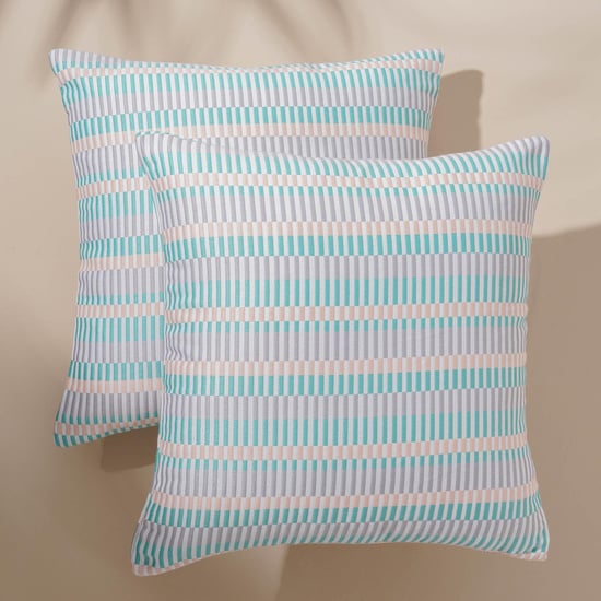 Celebrations Set of 2 Jacquard Cushion Covers - 40x40cm